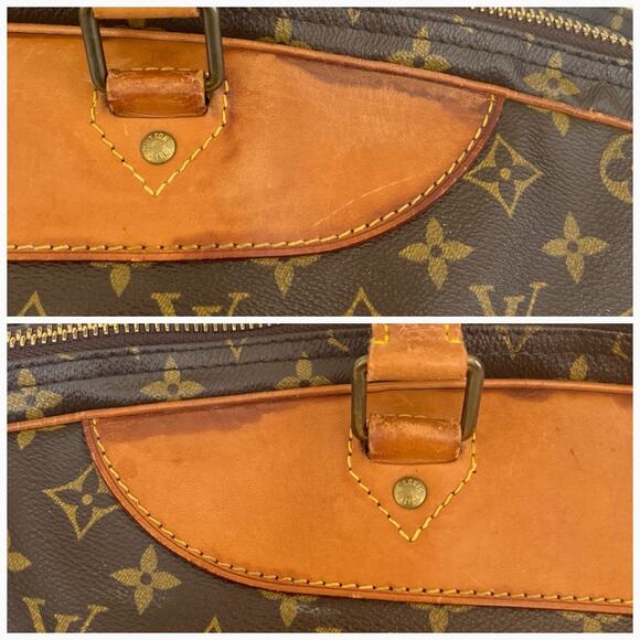 LOUIS VUITTON Monogram Alize 24 Heures Travel Bag Suitcase Vintage Unisex COA - Picture 16 of 17